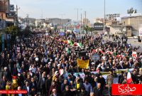 جلوه هایی از حضور مردم نکا در راهپیمایی 22 بهمن 1402