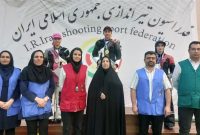 بانوی تیرانداز مازندرانی روی سکو رفت