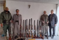 کشف و ضبط ۳۲ قبضه سلاح شکاری در مازندران کشف و ضبط ۳۲ قبضه سلاح شکاری در مازندران