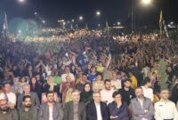 شور غدیری در قائم شهر؛ «مهمانی پدرانه» با حضور بیش از ۱۰ هزار نفر برگزار شد