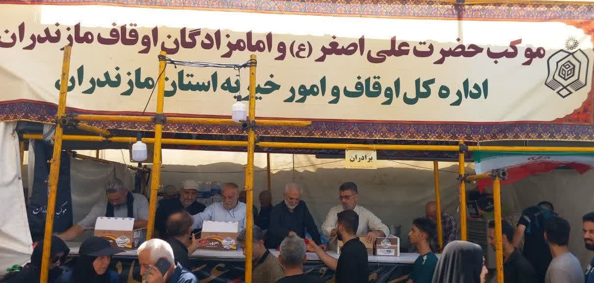 موکب اوقاف مازندران جزء برترین مواکب اربعین در سامرا است